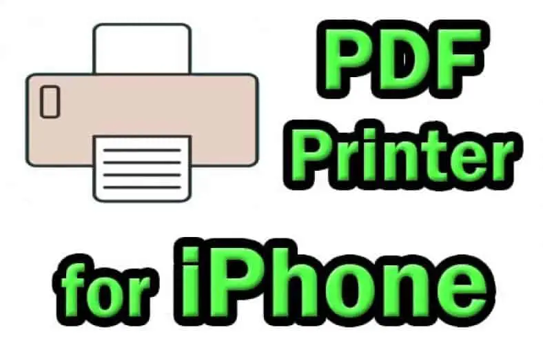 Add PDF printer to iPhone