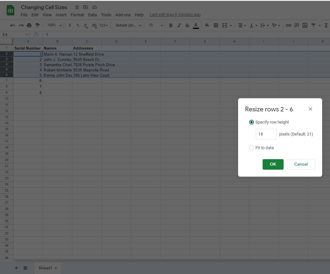 How to resize cells in Google Sheets - Turbo Gadget Reviews