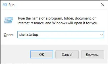 How to make a program run on startup on Windows 10